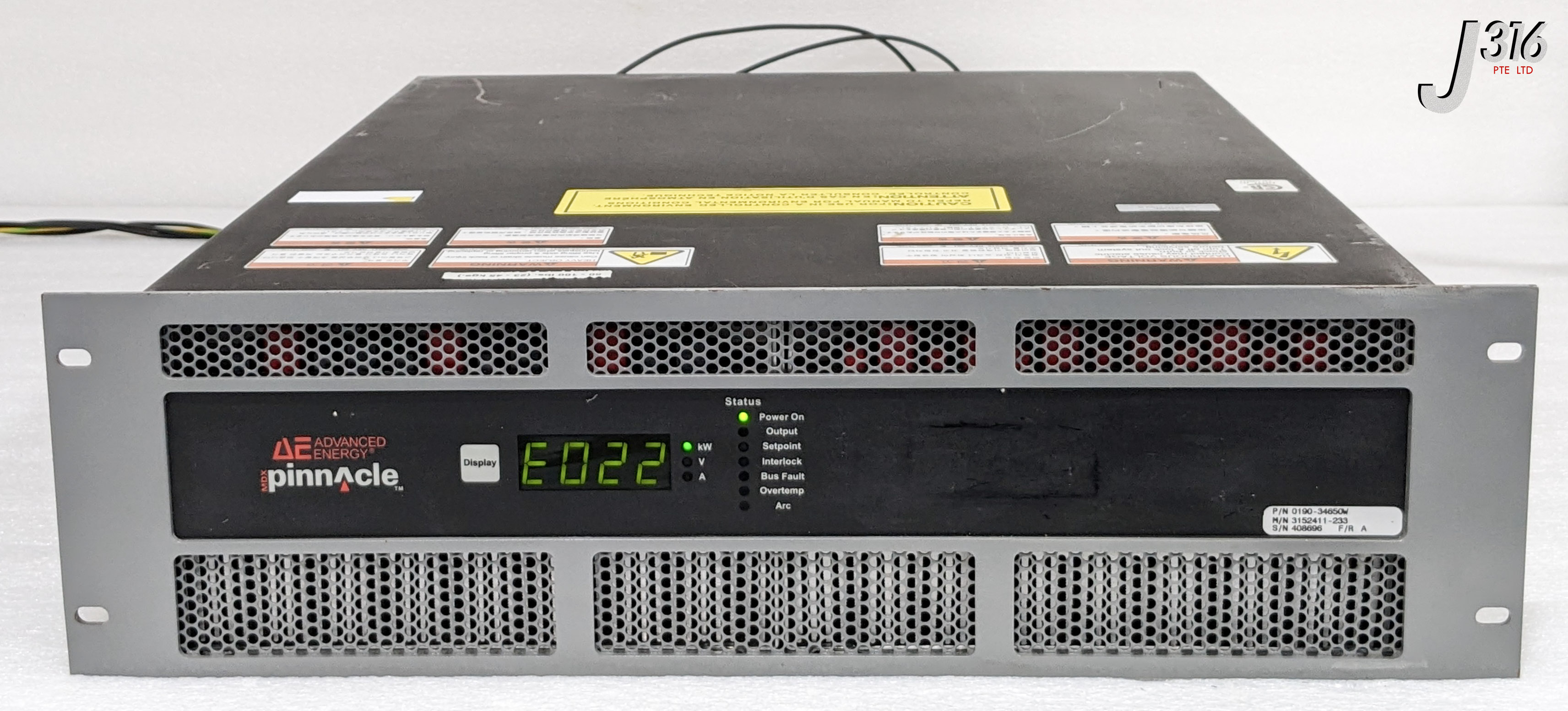 C0604 ADVANCED ENERGY DC PS, MDX PINNACLE, 20KW (REFURB) 3152411